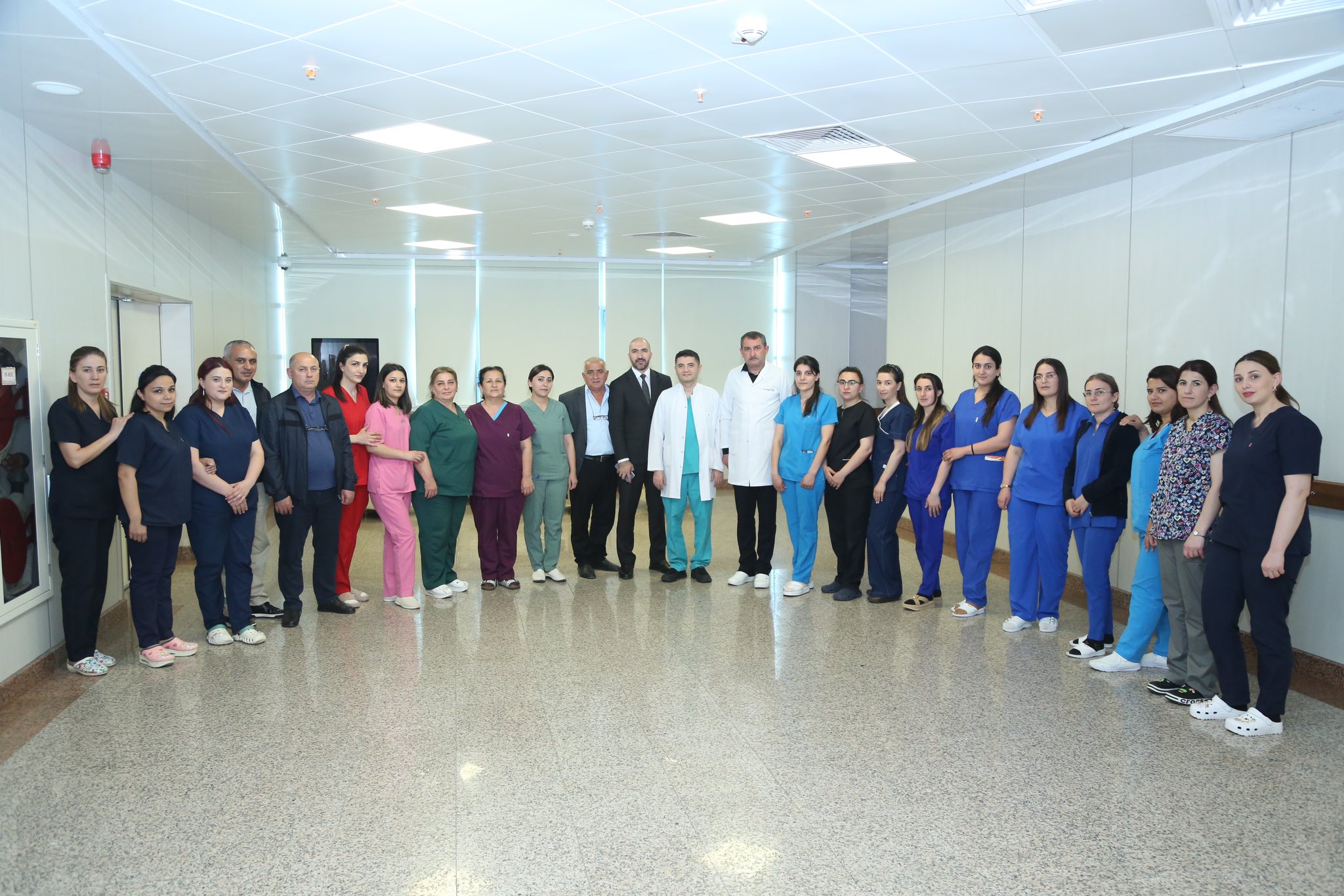 Region xəstəxanalarında reanimotoloji-anestezioloji xidmətlərin keyfiyyətinin artırılması məqsədilə keçirilən təlimlərin birinci mərhələsi başa çatıb